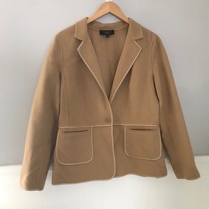 NWOT Talbots Tan Wool Pea Coat